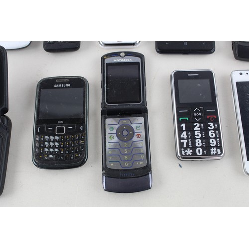 98 - 14 x Assorted MOBILE PHONES Inc Touch Screen, Smart Phones, Samsung, Nokia Etc