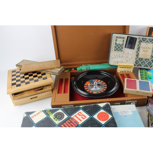 51 - 16 x Assorted Vintage GAMES & PLAYING CARDS Inc. Roulette, Bezique, Chess, Etc