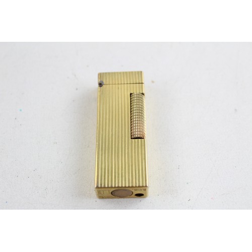 97 - Vintage DUNHILL Gold Plated Rollagas CIGARETTE LIGHTER (75g)