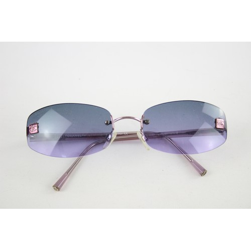 Chanel Sunglasses Eyewear Purple Small Good 4017-d C124/58 62#17