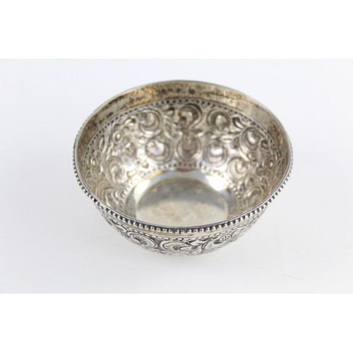 128 - Antique / Vintage .800 CONTINENTAL SILVER Ornate Decorative Bowl (86g)
