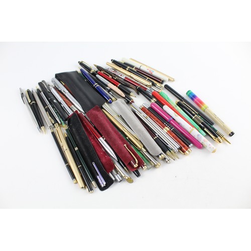 160 - Job Lot of 70 x Assorted WRITING INSTRUMENTS Inc. Fountain Pens, Ballpoint Pens