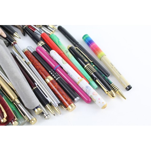 160 - Job Lot of 70 x Assorted WRITING INSTRUMENTS Inc. Fountain Pens, Ballpoint Pens