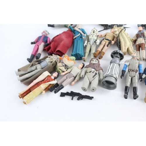 28 - 22 x Assorted Vintage STAR WARS Action Figures Inc. 1980s, Accessories, Etc