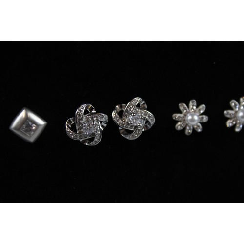 184 - 15 x .925 Sterling Silver EARRINGS inc. CZ, Studs, Statement (32g)