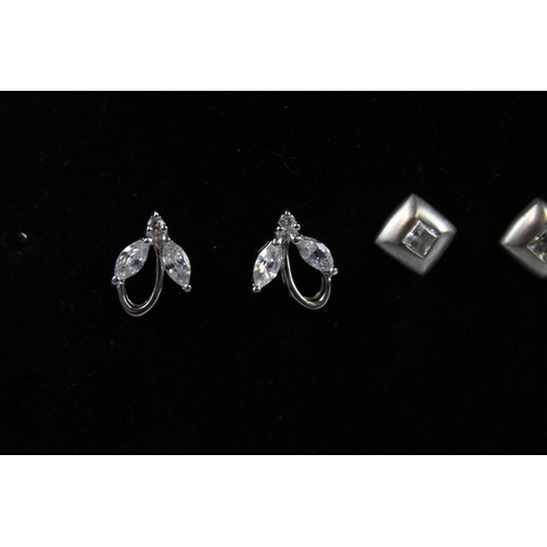 184 - 15 x .925 Sterling Silver EARRINGS inc. CZ, Studs, Statement (32g)