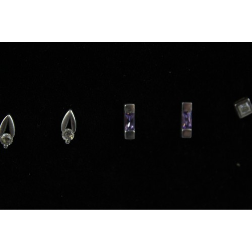 184 - 15 x .925 Sterling Silver EARRINGS inc. CZ, Studs, Statement (32g)