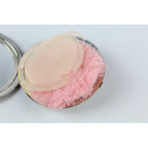 191 - Vintage Ladies Hallmarked 1936 Birmingham STERLING SILVER Vanity Compact (41g)