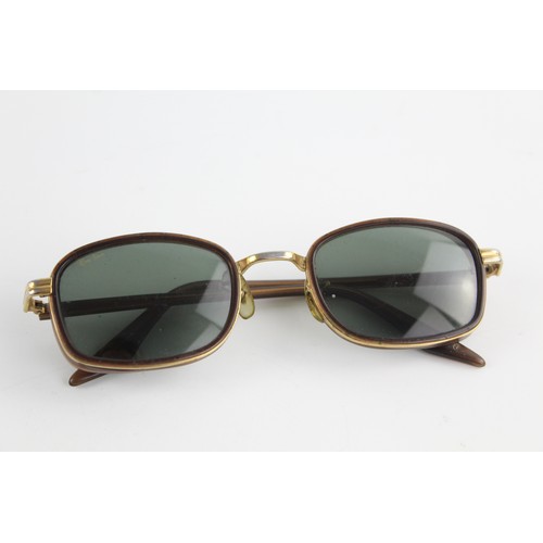 62 - Classic Vintage BAUSCH & LOMB Ray-Ban Gold Tone & Brown SUNGLASSES