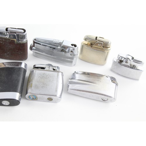 205 - 8 x Vintage RONSON Cigarette LIGHTERS Inc Varaflame, Viking, Boxed Etc