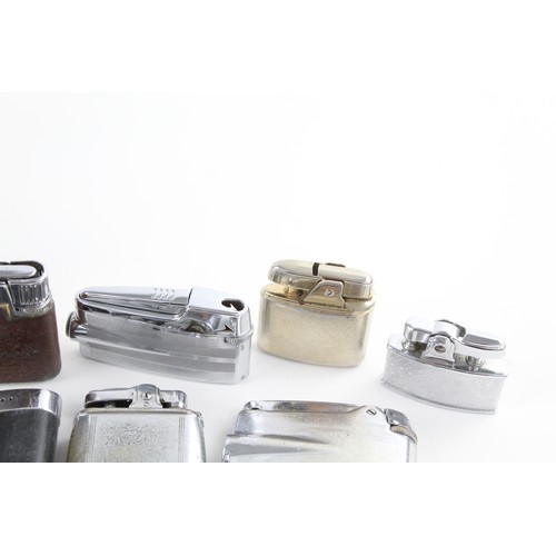 205 - 8 x Vintage RONSON Cigarette LIGHTERS Inc Varaflame, Viking, Boxed Etc