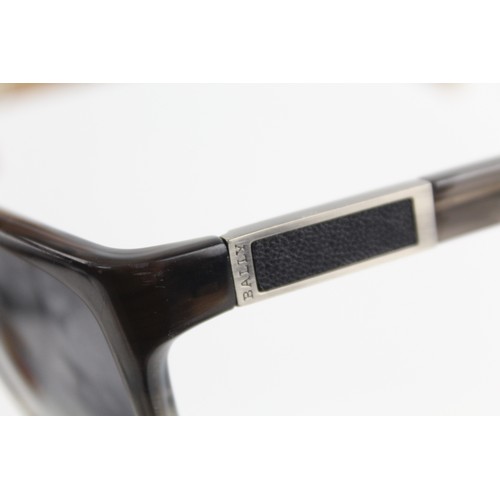 55 - Ladies BALLY Black / Grey Squared Framed SUNGLASSES