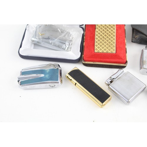 57 - Ten Vintage Lighters includes New Boxed Ronson