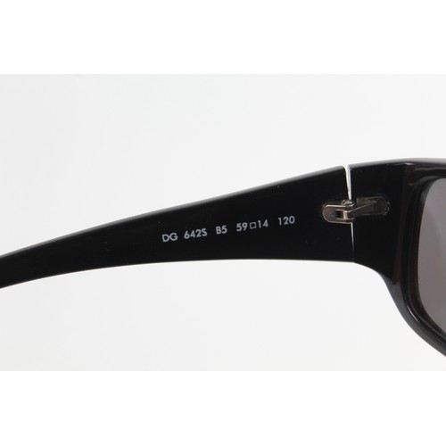 49 - Statement Ladies D&G Dolce & Gabbana Black Framed SUNGLASSES w/ Diamante Detail