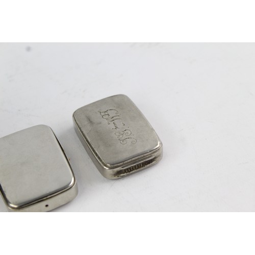 246 - 8 x Assorted Vintage TOBACCIANA Inc Snuff, Vestas, Silver Plate, Leather Etc