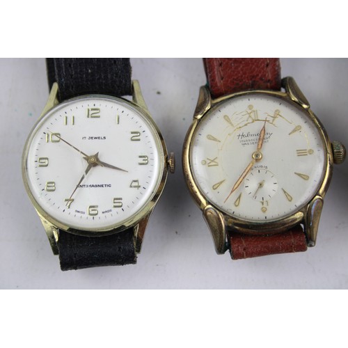 104 - 5 x Vintage Gents WRISTWATCHES Hand-Wind Inc Sekonda, Walker Etc