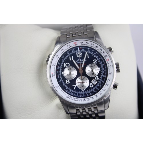 107 - Gents ROTARY Chronospeed Quality Chronograph WRISTWATCH Quartz WORKING Boxed