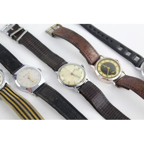 122 - 5 x Vintage Gents / Boys Size WRISTWATCHES Hand-Wind Inc. Timex, Bentima Etc