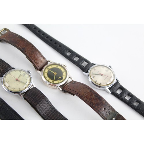 122 - 5 x Vintage Gents / Boys Size WRISTWATCHES Hand-Wind Inc. Timex, Bentima Etc