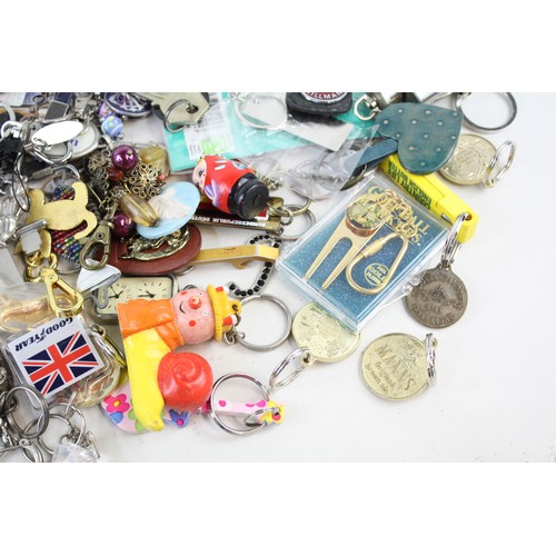 1 - Job Lot of Assorted Collectable KEYRINGS Inc Vintage, Advertising, Souvenir Etc