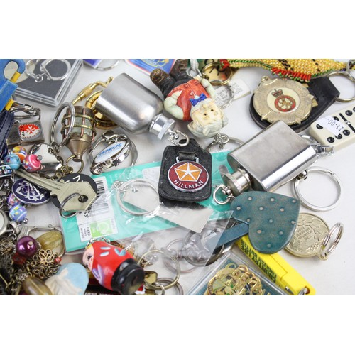 1 - Job Lot of Assorted Collectable KEYRINGS Inc Vintage, Advertising, Souvenir Etc