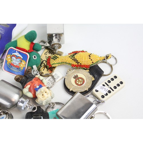 1 - Job Lot of Assorted Collectable KEYRINGS Inc Vintage, Advertising, Souvenir Etc