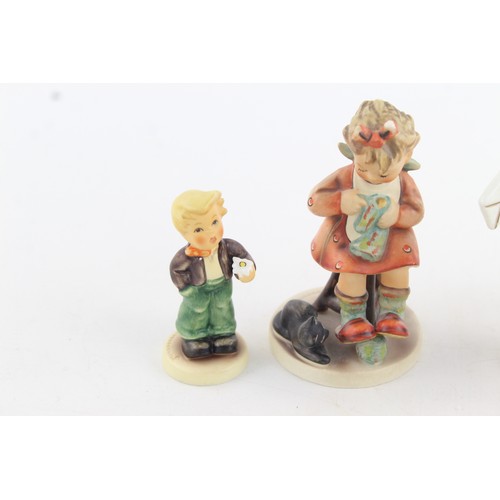 31 - 4 x Vintage Goebel German Porcelain Hummel Figurines Inc. 'Mother's Helper' Etc