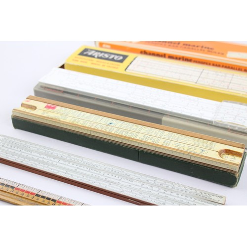 24 - 29 x Assorted Vintage RULERS, SPIRIT LEVELS, SLIDE RULES Inc Folding, Rabone Etc