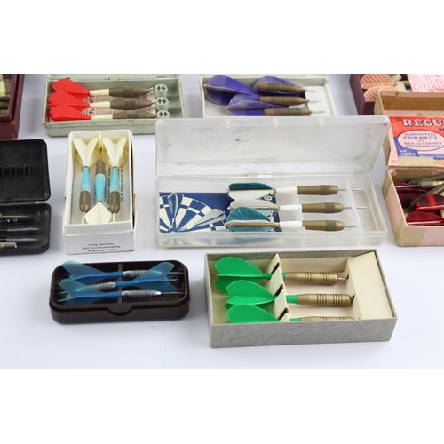 25 - 16 x Assorted Vintage DARTS Sets Inc Unicorn, MY, Flybrite, Boxed Etc