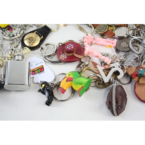 36 - Job Lot of Assorted Collectable KEYRINGS Inc Vintage, Advertising, Souvenir Etc