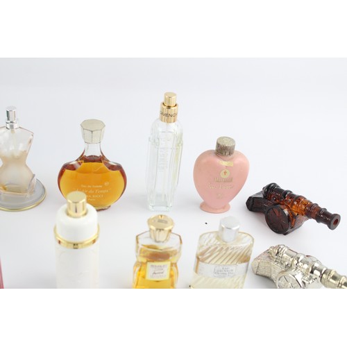 17 - 14 x Assorted Vintage Ladies VANITY Decorative PERFUME BOTTLES Inc Dior, Yardley