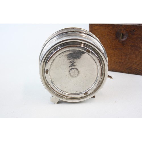 38 - Vintage PIGEON TIMER / CLOCK w/ Wooden Case