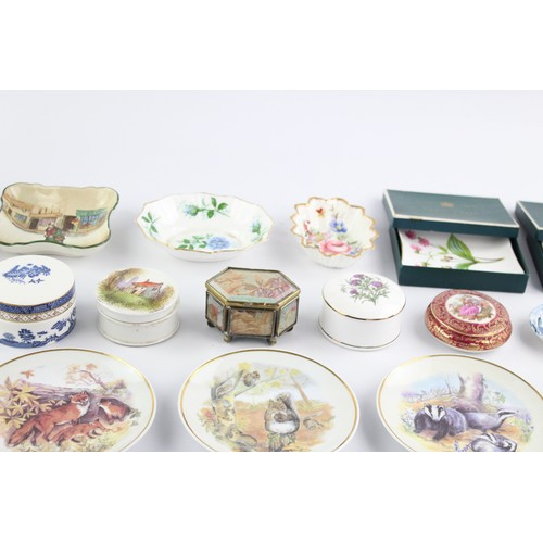 41 - Job Lot of Assorted Vintage Trinket Boxes & Plates Inc. Paragon, Royal Doulton