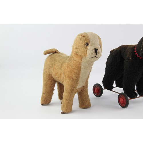 61 - 2 x Vintage Dog Push & Pull Along Toys Inc. Poodle, DEAN'S & Spares & Repairs