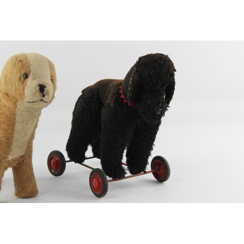 61 - 2 x Vintage Dog Push & Pull Along Toys Inc. Poodle, DEAN'S & Spares & Repairs