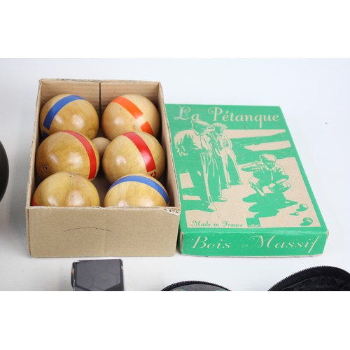 56 - Job Lot of Assorted Vintage SPORTING Balls Inc Bowling, Gold Dunlop, Boxed Etc