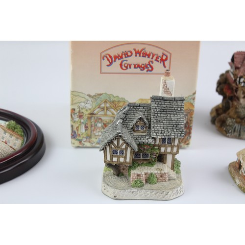 77 - 19 x Vintage COTTAGES Ornaments Inc. Lilliput Lane, Wall Hangings, David Winter