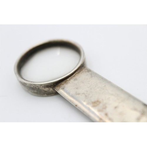 115 - Vintage Hallmarked 1927 Birmingham STERLING SILVER Asprey Magnifying Glass (23g)