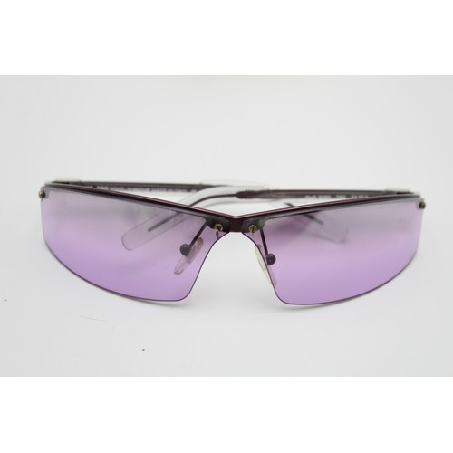 87 - Chic Vintage Genuine Dolce & Gabanna Purple Rimless Shield Sunglasses & Case