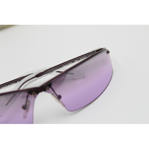 87 - Chic Vintage Genuine Dolce & Gabanna Purple Rimless Shield Sunglasses & Case