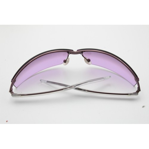 87 - Chic Vintage Genuine Dolce & Gabanna Purple Rimless Shield Sunglasses & Case