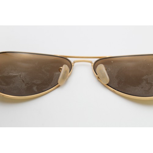 131 - Classic Gents Vintage Inspired RAY-BAN Gold Tone Aviator SUNGLASSES