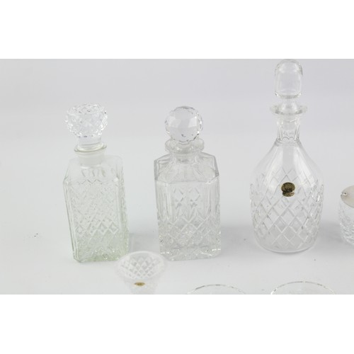 153 - 12 x Assorted Vintage Crystal Glass DECANTERS / ITEMS Inc. Watford Glass, Tyrone