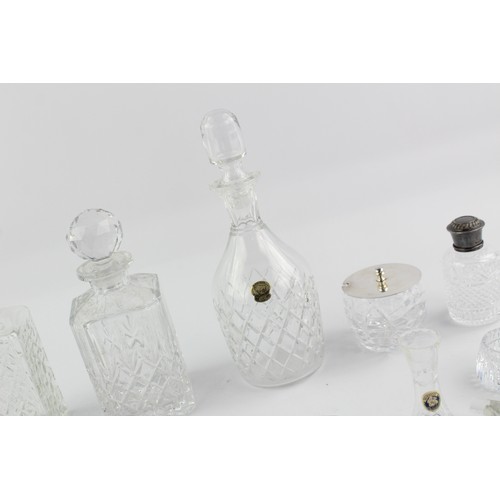 153 - 12 x Assorted Vintage Crystal Glass DECANTERS / ITEMS Inc. Watford Glass, Tyrone