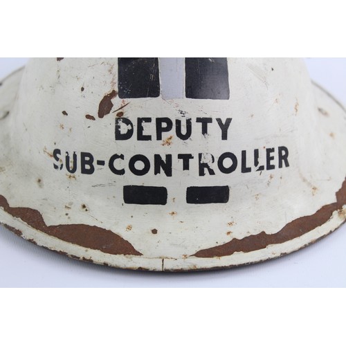 137 - WW2 Era Civil Defence Deputy Sub Controller Steel HELMET