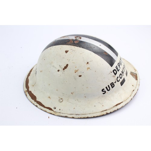 137 - WW2 Era Civil Defence Deputy Sub Controller Steel HELMET