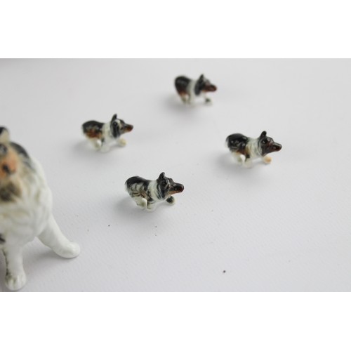 157 - 12 x Vintage PORCELAIN & China Dog & Cat Figurines Inc. NAO, Winstanley Cat Etc