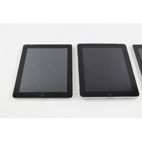 174 - 3 x Assorted APPLE Ipads Tablets Inc Ipad 2, 3rd Generation Etc