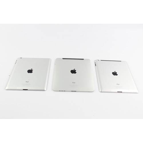 174 - 3 x Assorted APPLE Ipads Tablets Inc Ipad 2, 3rd Generation Etc