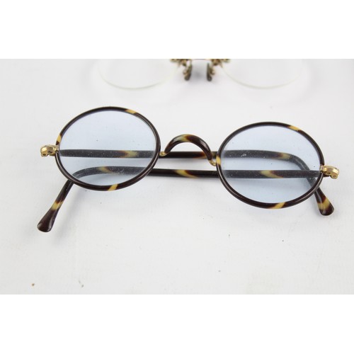 167 - 8 x Assorted Antique / Vintage SPECTACLES Inc Rolled Gold, Tortoiseshell, Cased